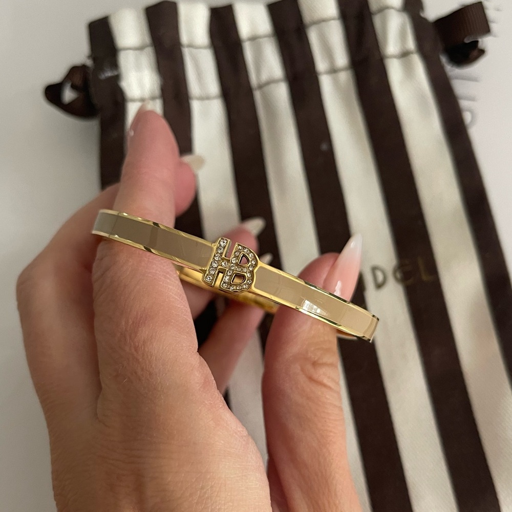 ⭐️Henri Bendel New York caramel & gold bangle bracelet